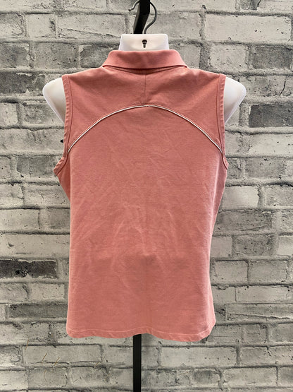 Ariat Sleeveless Polo Shirt Salmon M