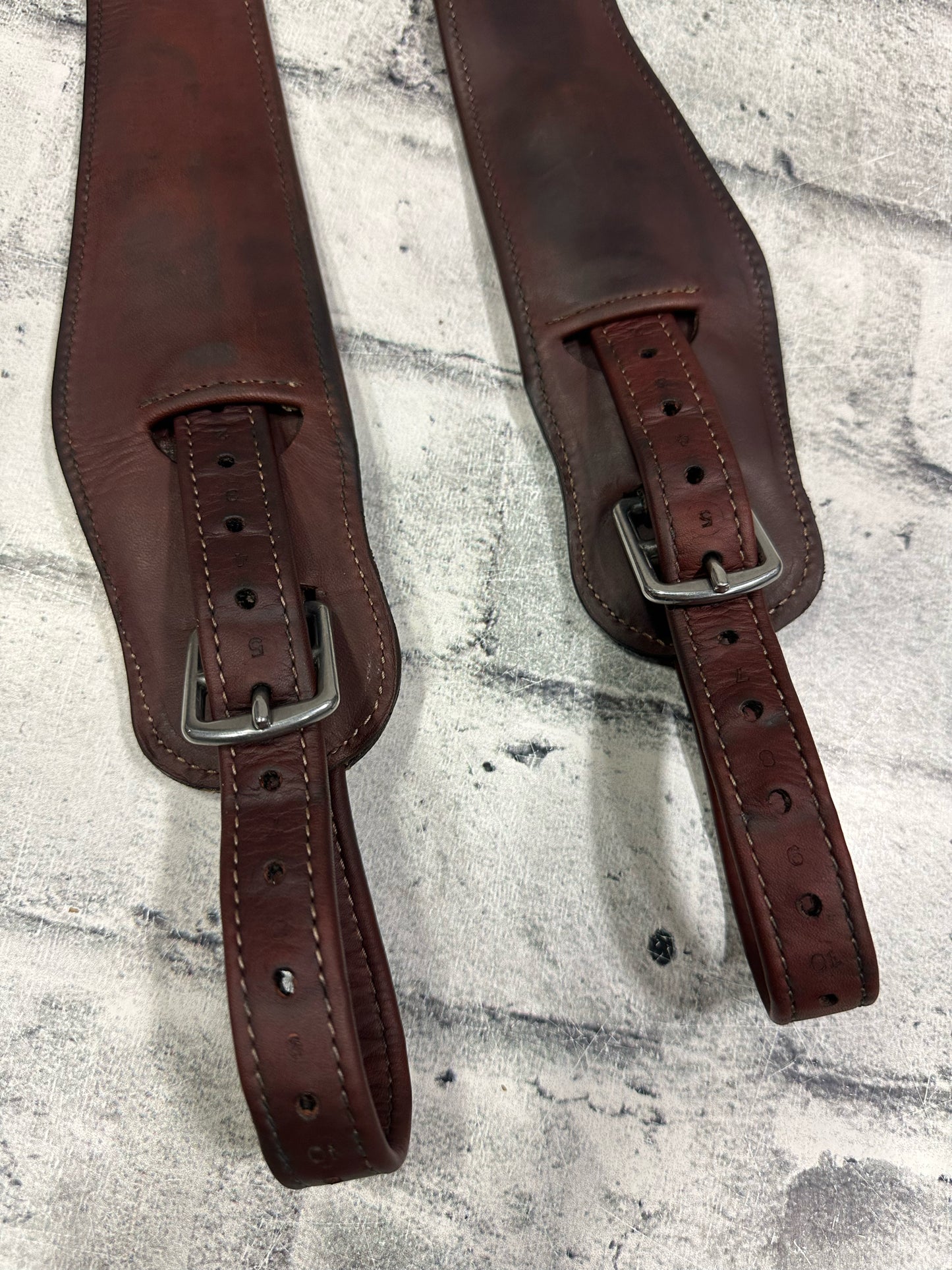 CWD So Jump Stirrup Leathers Brown S