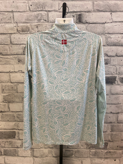 Kastel 1/4 Zip LS Sun Shirt Aqua/White XL