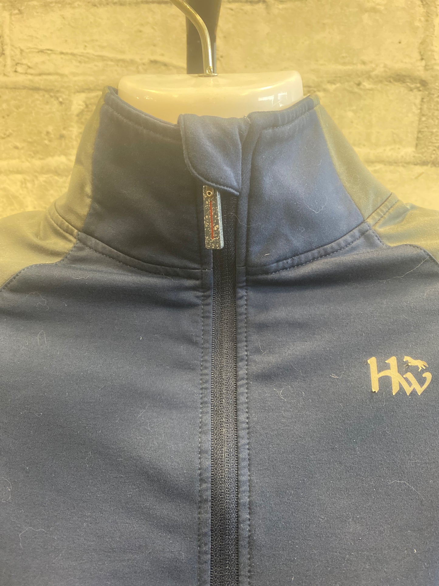 Horseware 1/4 Zip LS Shirt Navy/Grey XXS