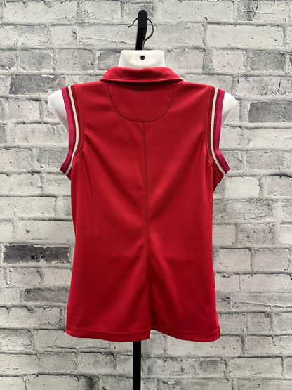 Anky Sleeveless Polo Shirt Red/Pink M (US 8)