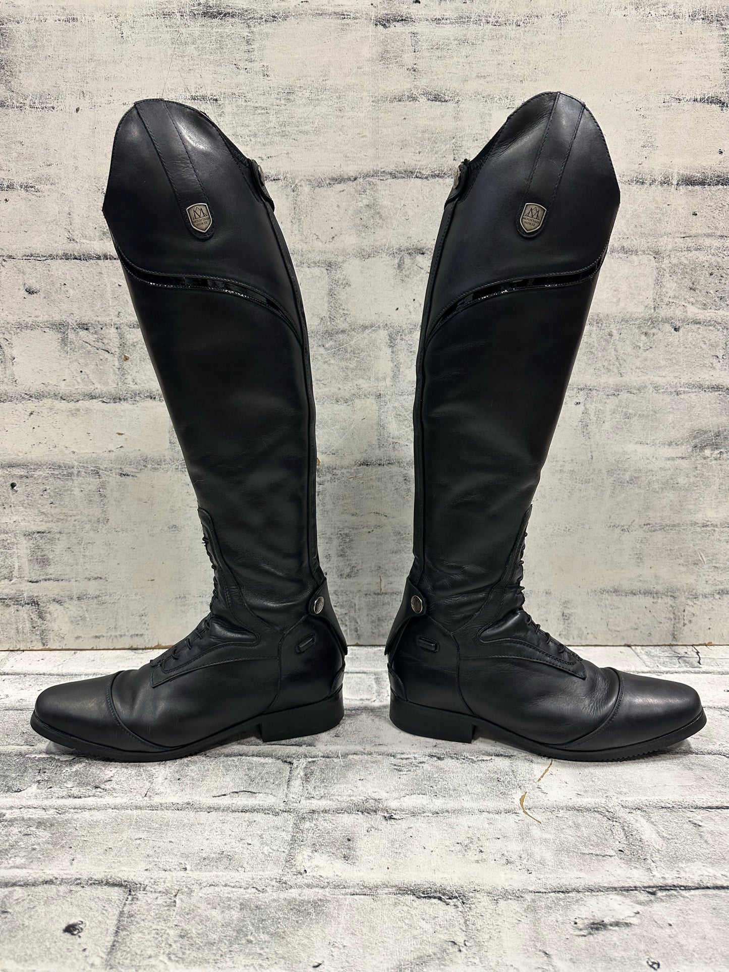 Mountain Horse Field Boots Black 8 18" H 12" C