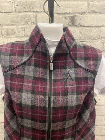 Arista Vest Purple Plaid M