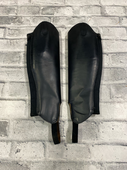 Jodz Half Chaps Black H 16" C 14"