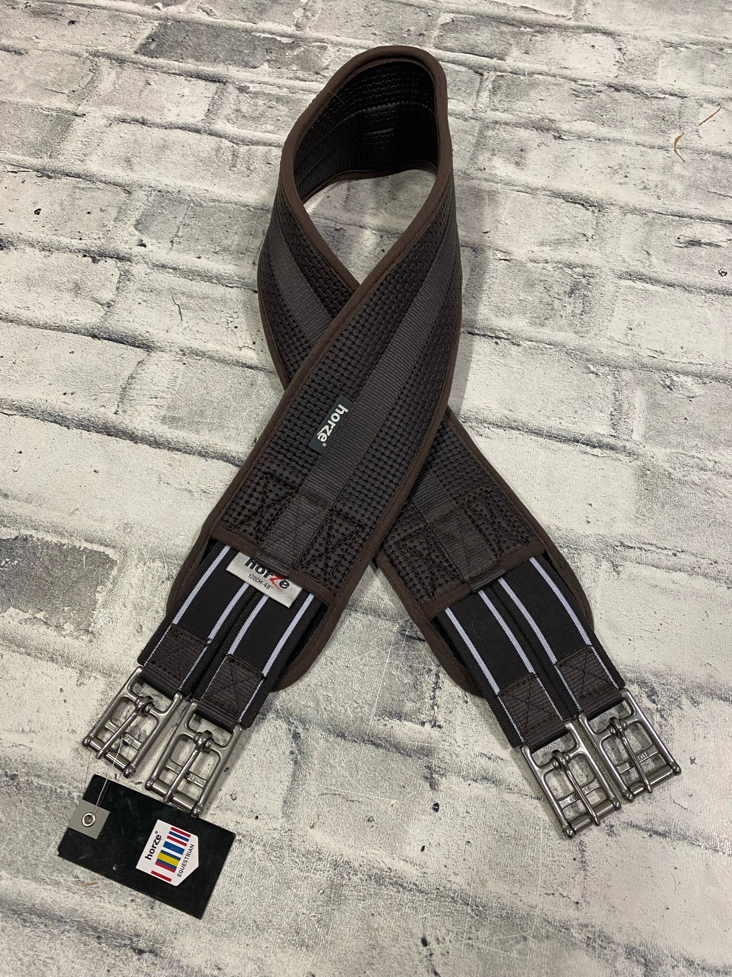 48" Horze Neoprene Girth Brown NEW