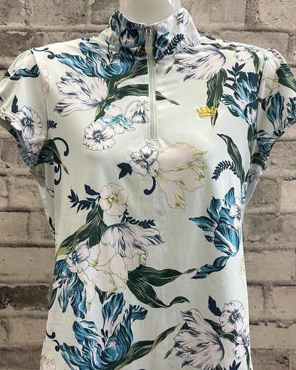Kastel SS Shirt Blue Floral M