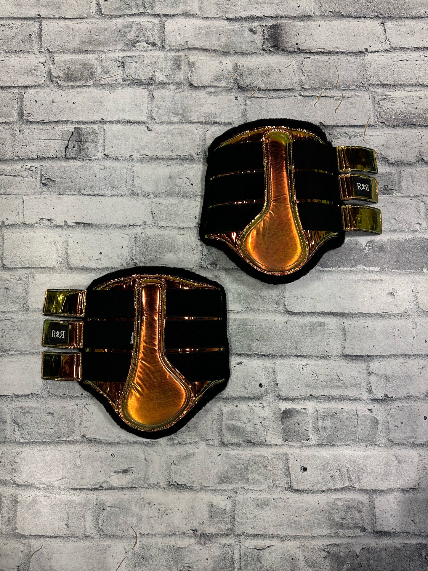 R&R Brushing Boots Metallic Yellow/Orange F