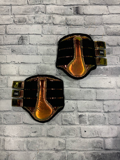 R&R Brushing Boots Metallic Yellow/Orange F