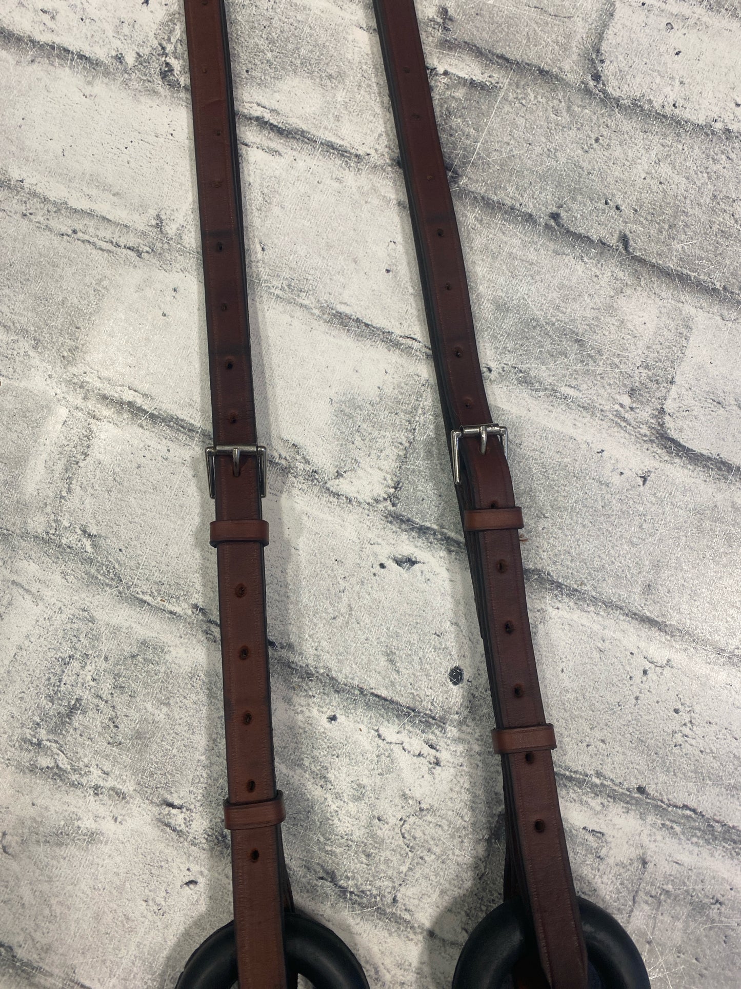 Tory Leather Side Reins w/ Donuts XL