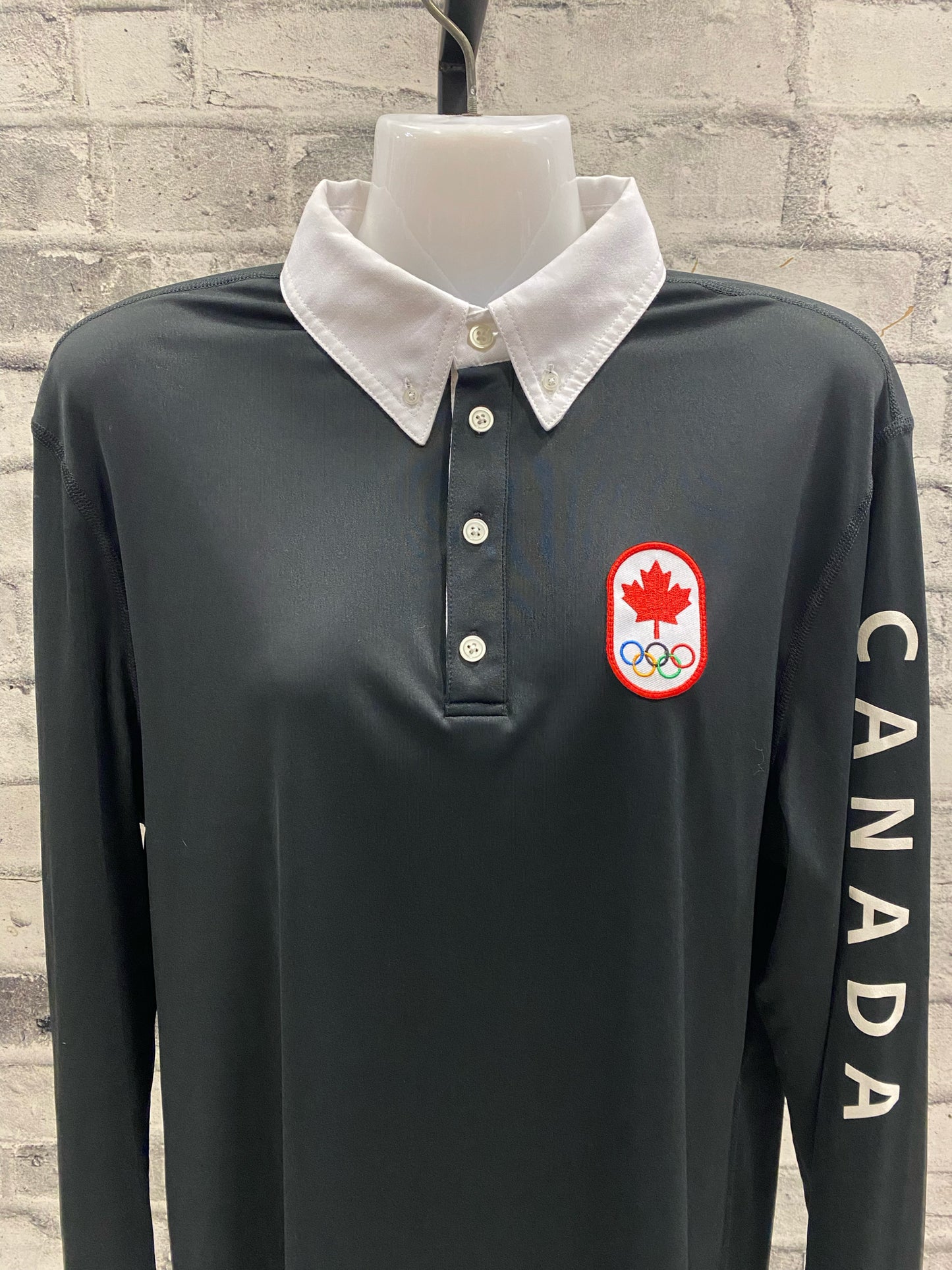 Asmar LS Polo Shit Team Canada Black S