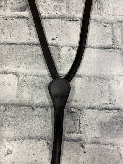 Bobby's Tack Braided Leather Breastplate Brown Cob