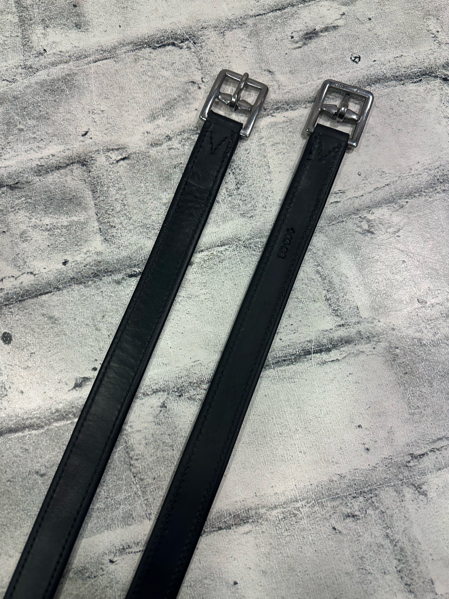 58" Voltaire Stirrup Leathers Black