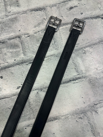 58" Voltaire Stirrup Leathers Black
