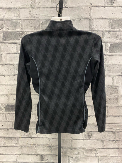 Arista LS 1/4 Shirt Black Argyle M