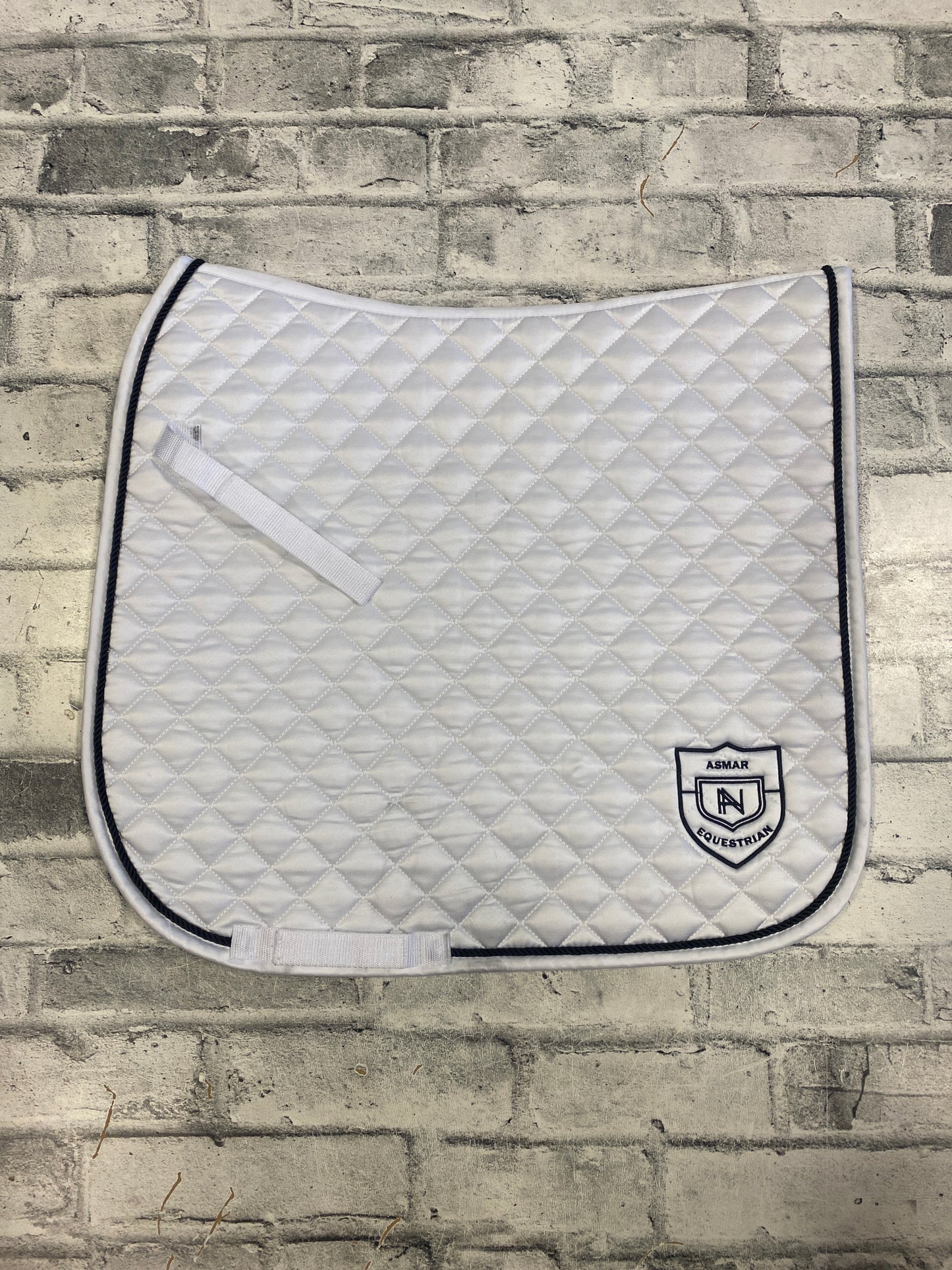 Asmar Dressage Saddle Pad White/Black F