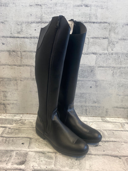 Decathalon Zip Tall Boots Black 10.5