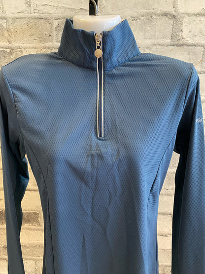 Harcour LS 1/4 ZipTechnical Shirt Navy M