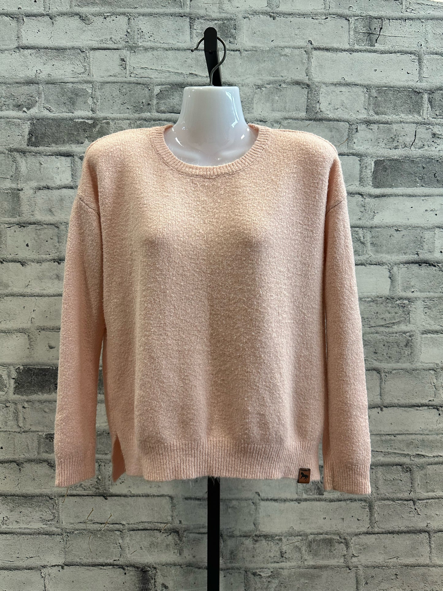 Blissful Equestrian Wool Sweater Pink L