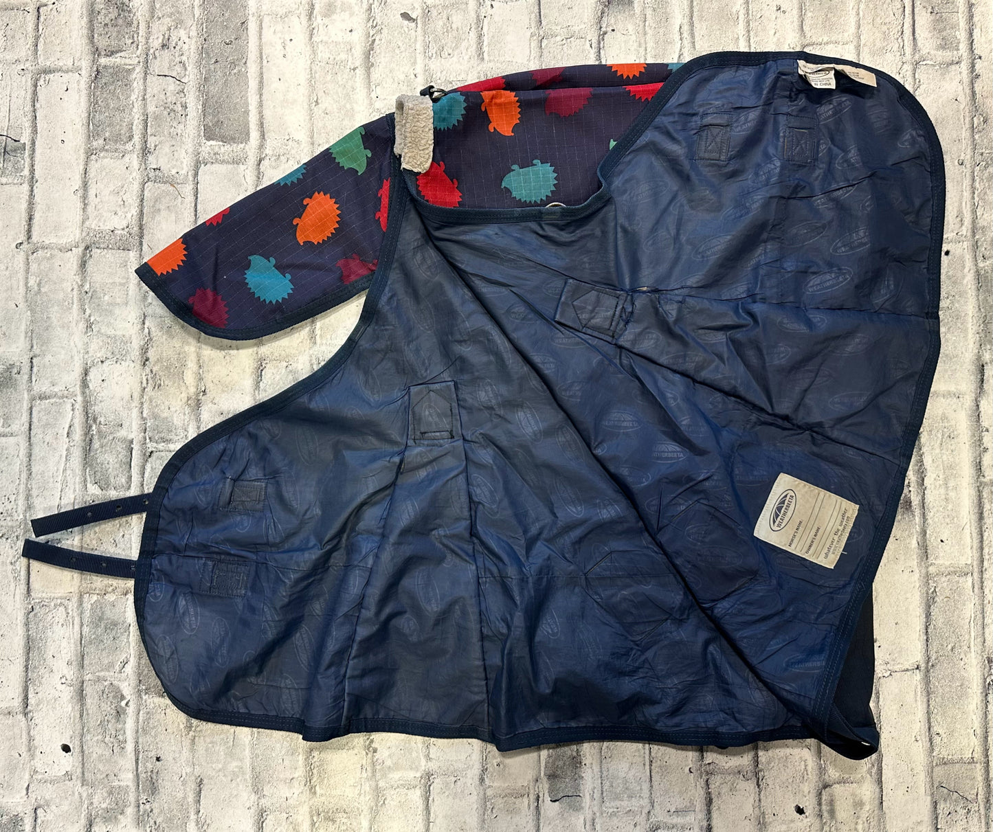 66" WeatherBeeta Rain Sheets Navy Hedgehog