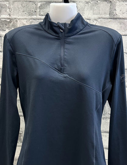 TemtEQ 1/4 Zip LS Shirt Navy M