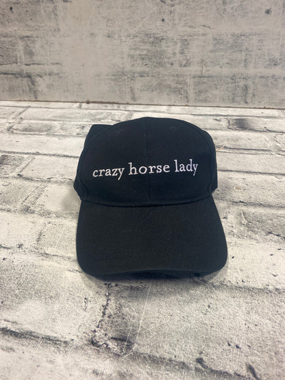Spice Equestrian 'Crazy Horse Lady' Ball Cap Black