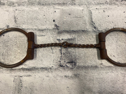 5" Sweet Iron Thin Wire Twist Fixed Snaffle Bit