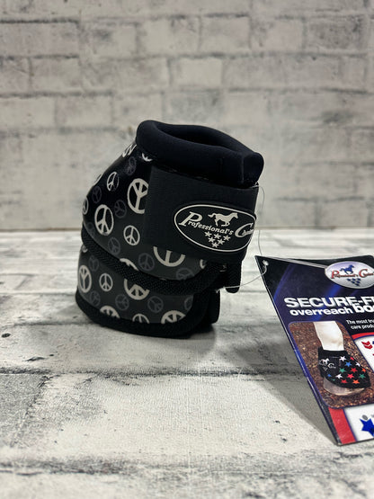 Pro Choice Bell Boots Peace Sign L NEW