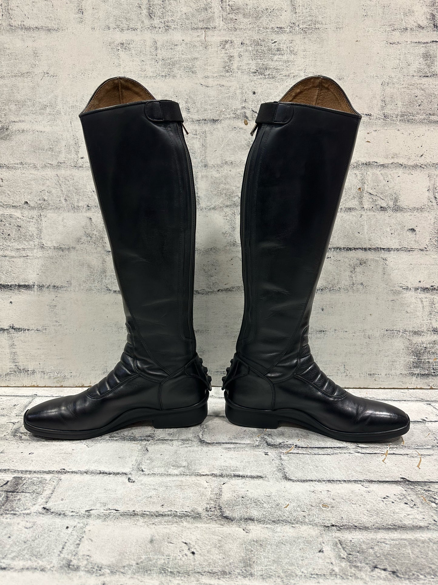 Auken Dress Boots Black 8 H 17" W 14"