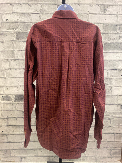 Cinch LS Button Down Shirt Plum S