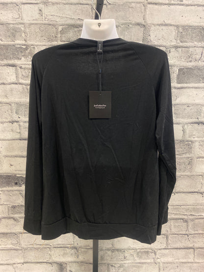 Horse Print T-Shirt LS Black/White S