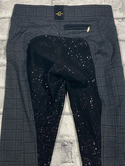 Covalliero FS Pull On Riding Tights Black Plaid 26