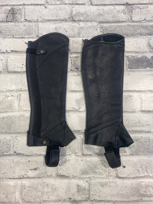 Premiere Leather Half Chaps Black S