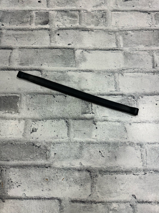 15" Straight Browband Black