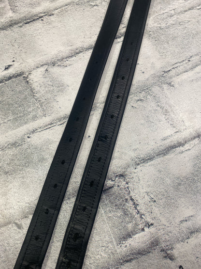 56" Prestige Stirrup Leathers Black