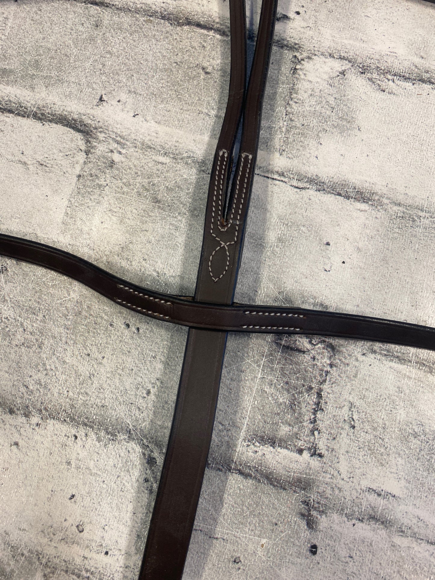 Flat Leather Running Martingale Brown F