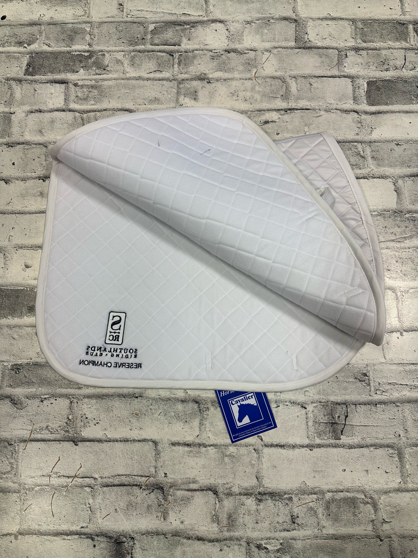 Century AP Pad White Embroidered F NEW