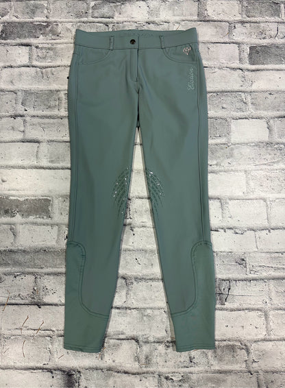 Elation Diamond FS Grip Breeches Seafoam 30