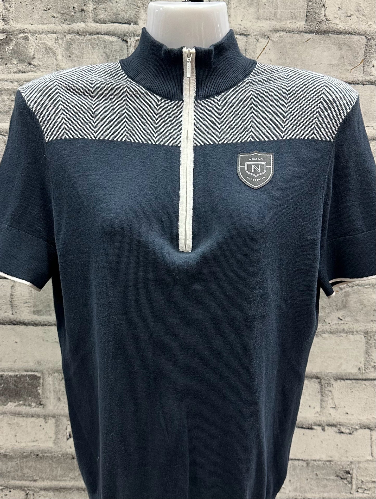 Asmar 1/4 Zip SS Lightweight Sweater Steel Blue S