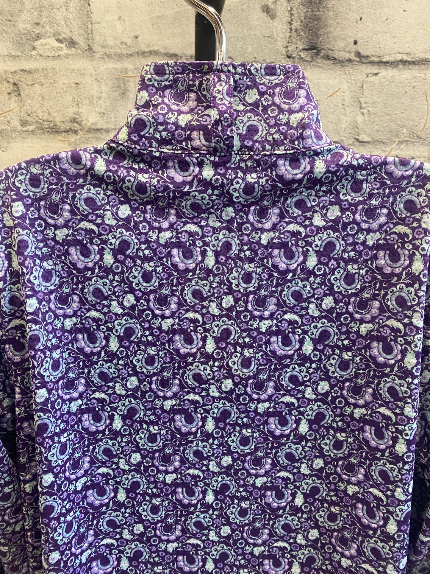 Kerrits 1/4 Zip LS Shirt Purple/Blue Childrens M