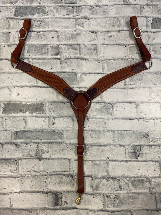 Basketweave Breast Collar Medium Oil