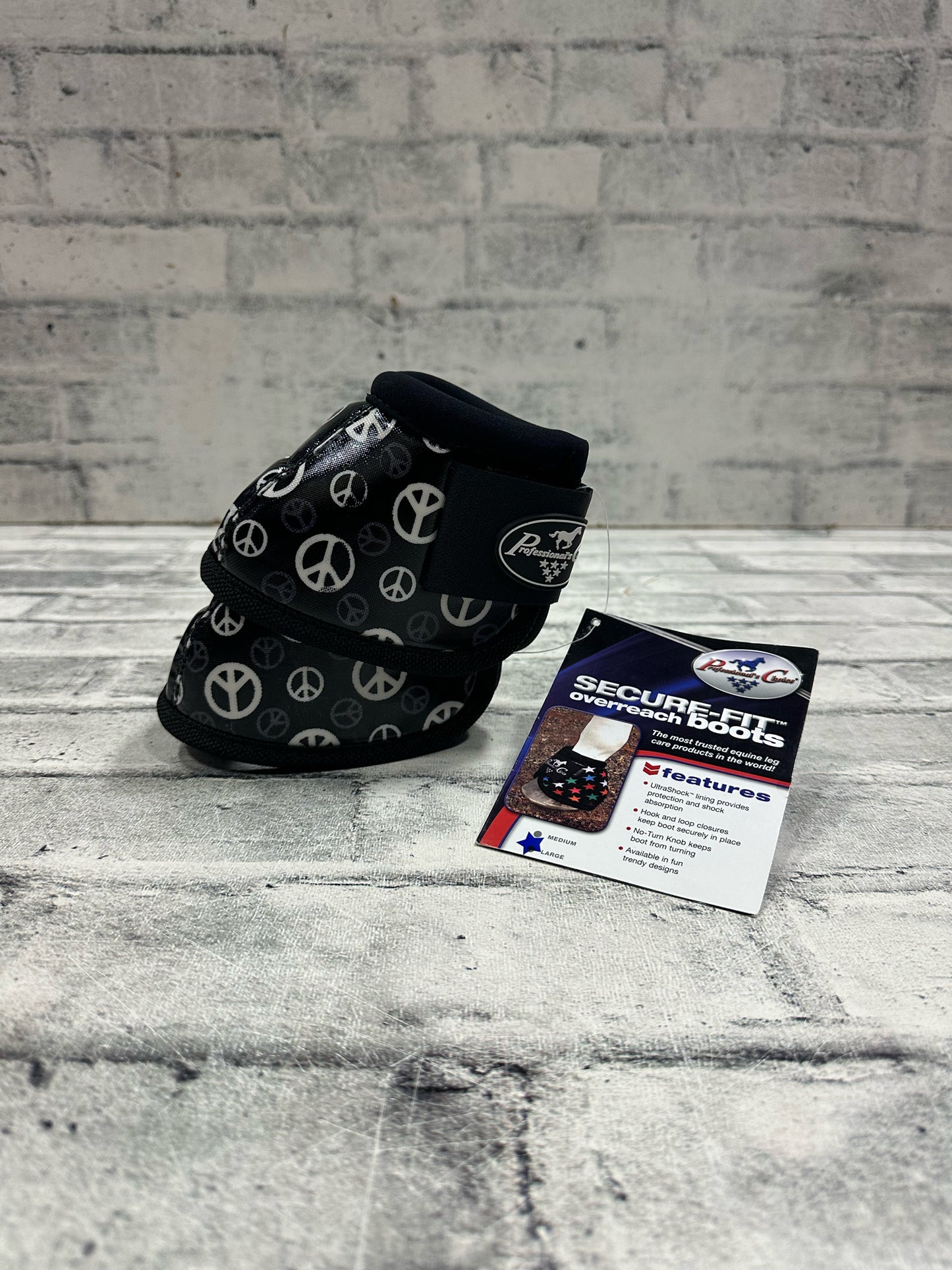 Pro Choice Bell Boots Peace Sign L NEW