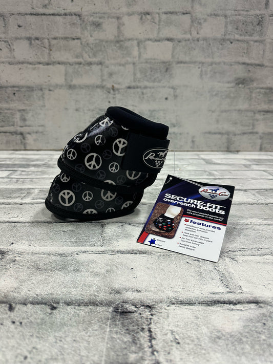 Pro Choice Bell Boots Peace Sign L NEW