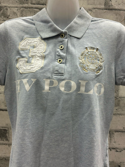 HV Polo SS Polo Shirt Heather Blue M