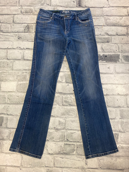 Rock 47 Ultra Low Rise Jeans Med Wash 7/8 x 34