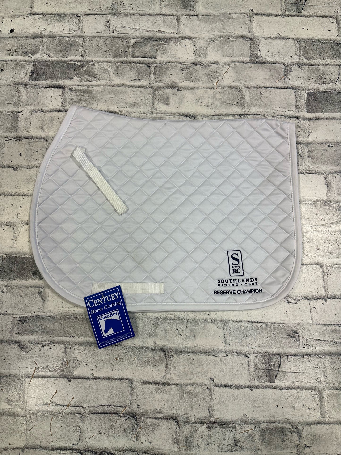 Century AP Pad White Embroidered F NEW