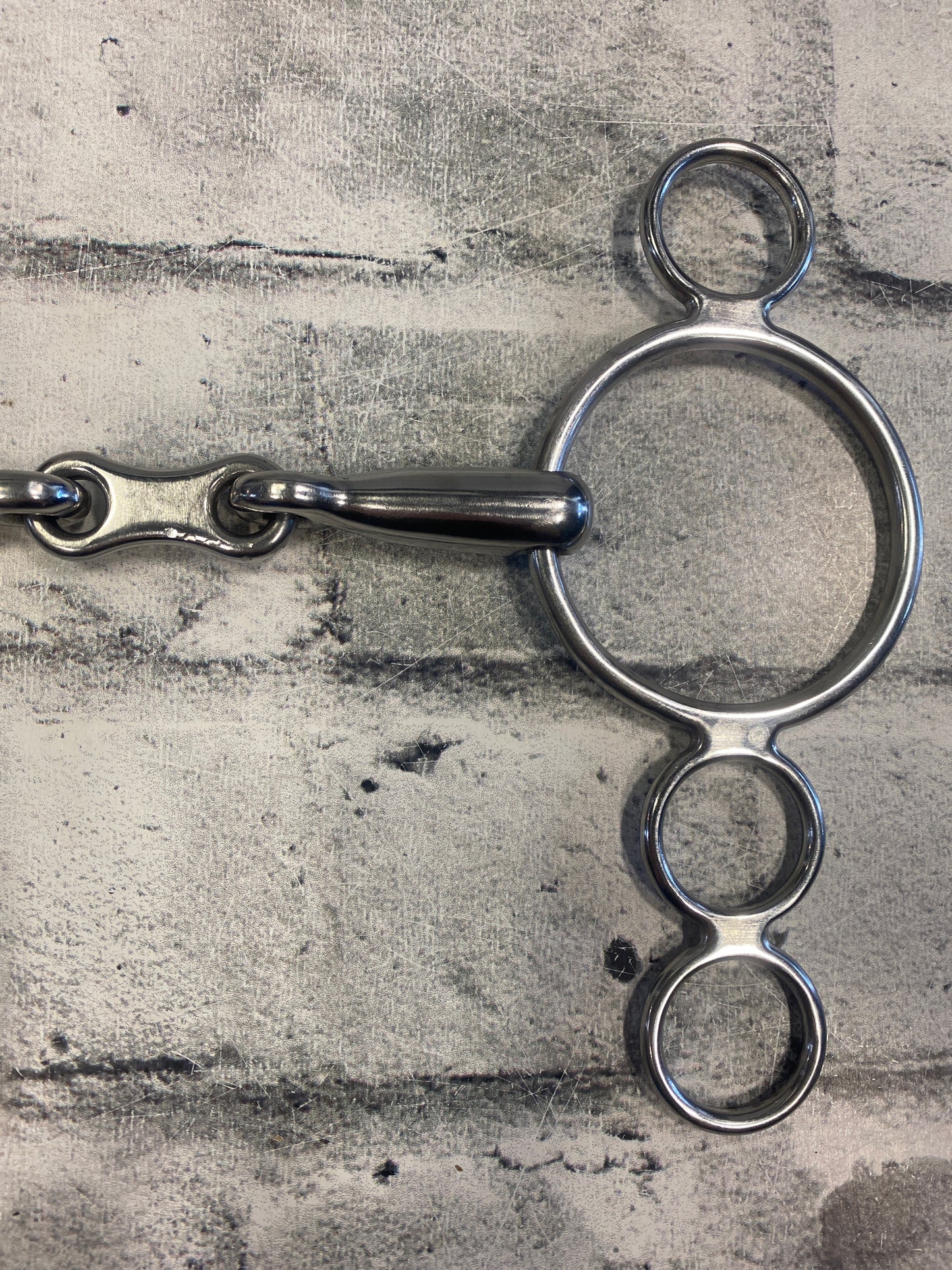 5.5" Metalab 3-Ring Gag Bit