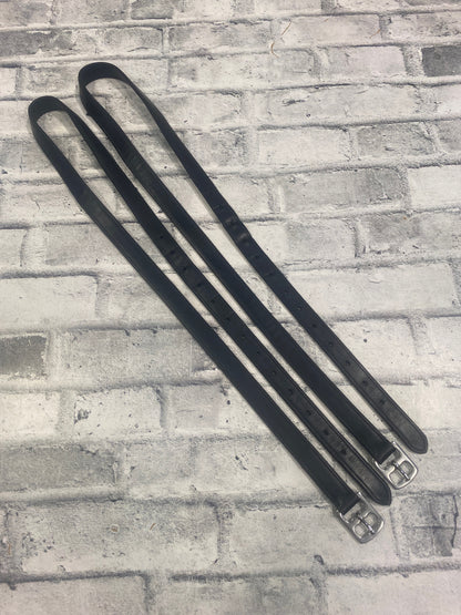 60" Stirrup Leathers Black
