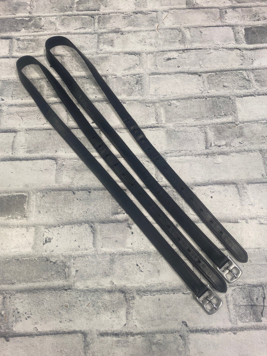 60" Stirrup Leathers Black