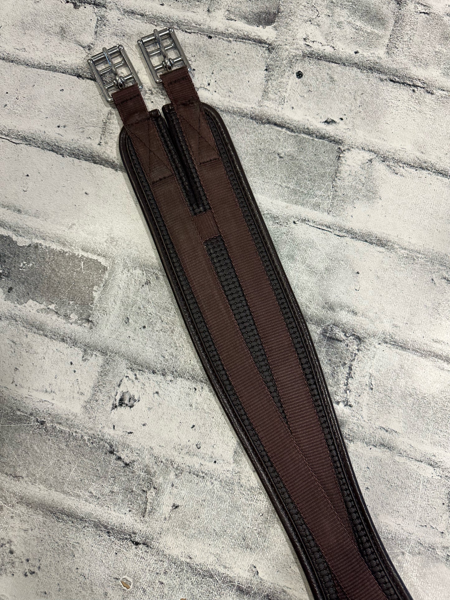 48" Thorowgood Neoprene Girth Brown w/ One Side Elastic