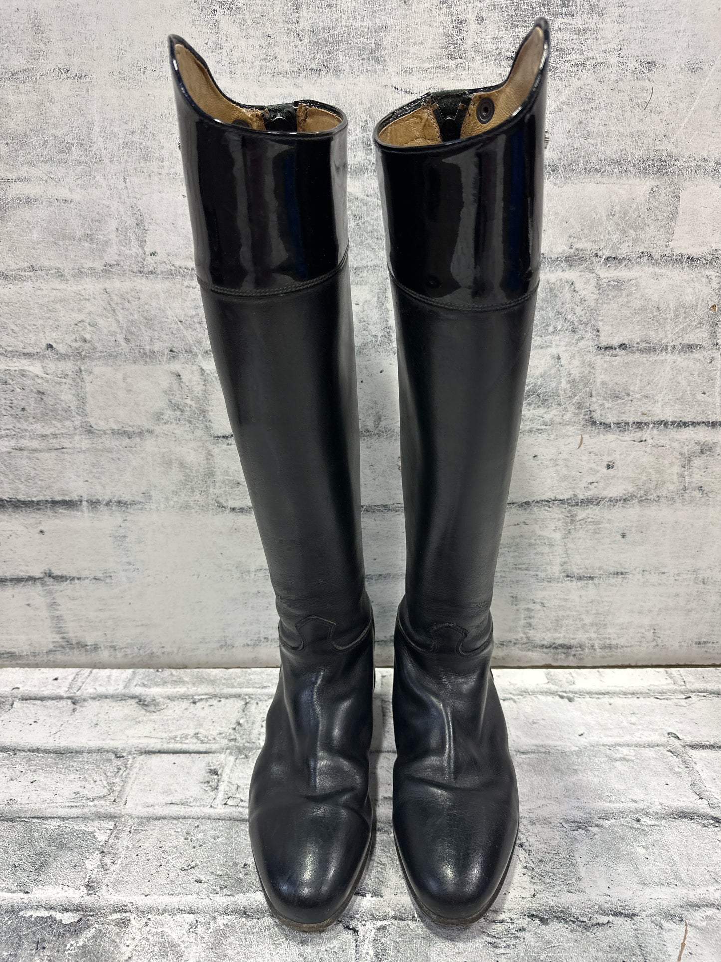 Konigs Dress Boots Black Patent Top 8